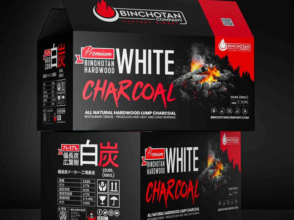 Binchotan charcoal packaging